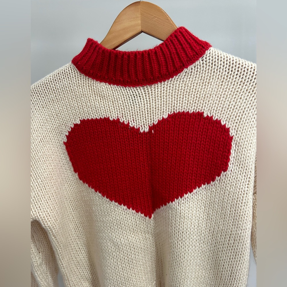 Forever 21 Red Heart Sweater